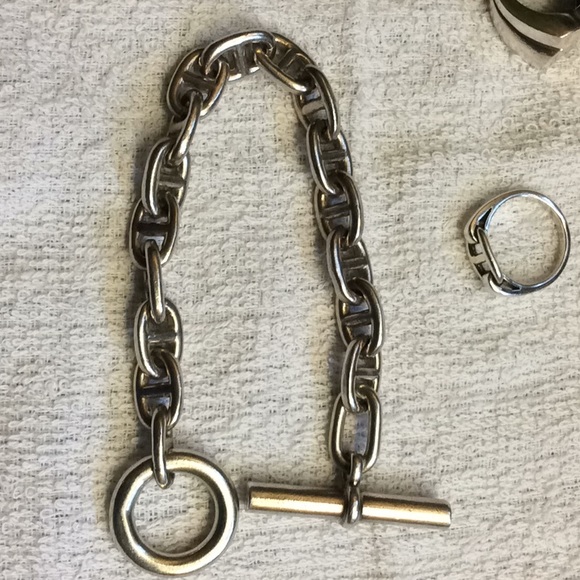 Sterling silver chain anchor bracelet - Picture 9 of 9